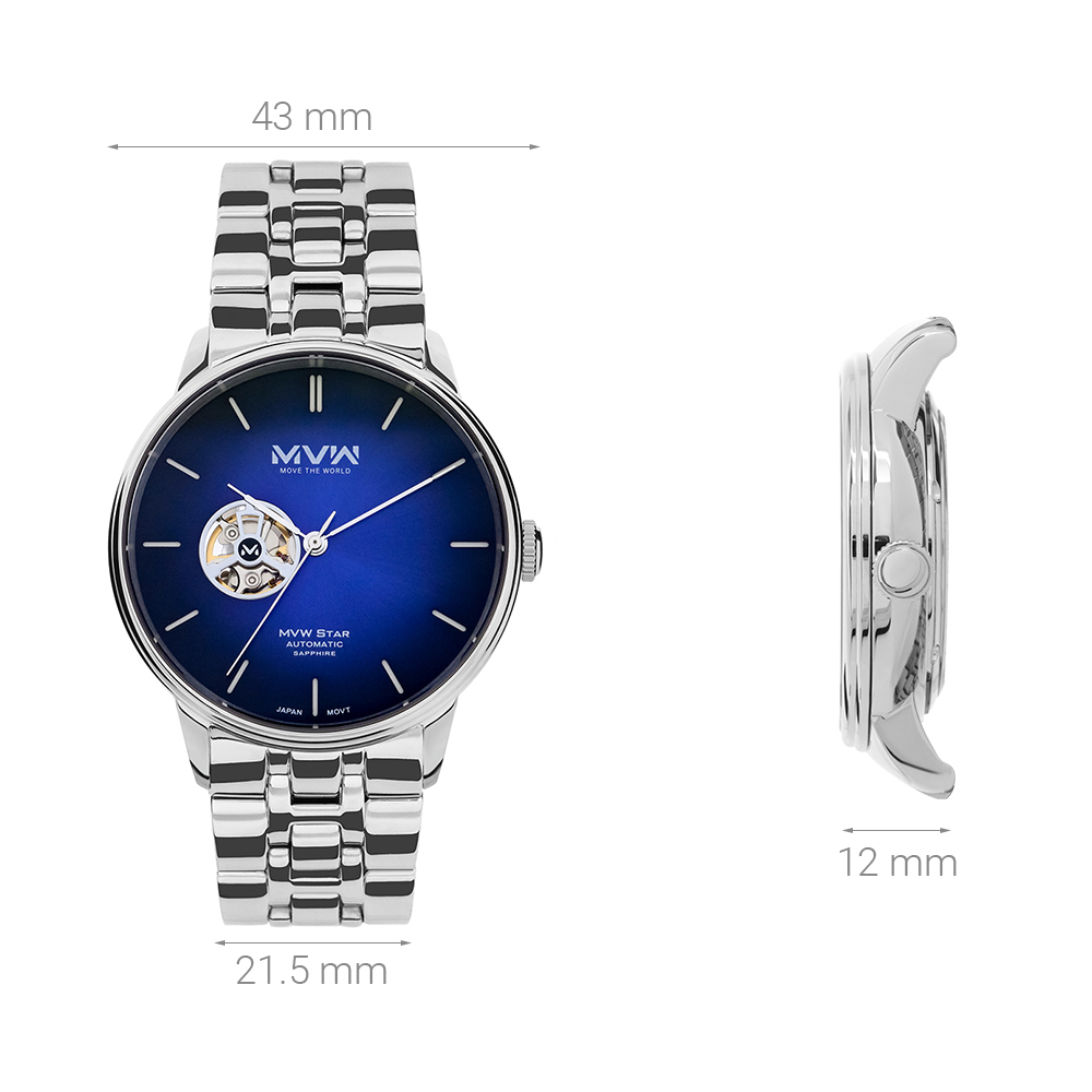 Đồng hồ MVW Star 43 mm Nam MSA002-01N - 6