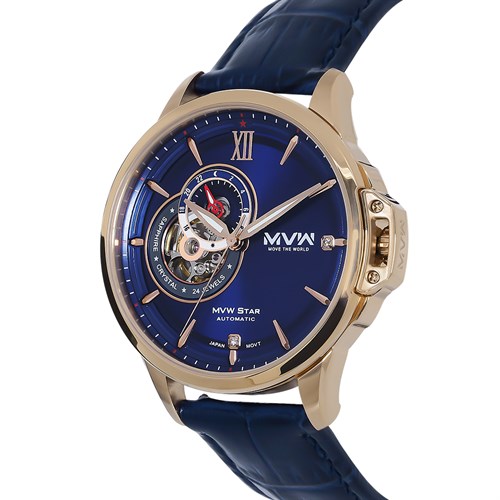 Đồng hồ MVW Star 41 mm Nam MLA004-01N Màu Xanh