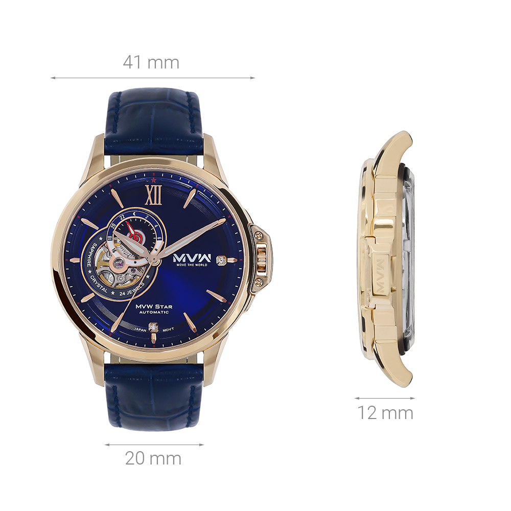 Đồng hồ MVW Star 41 mm Nam MLA004-01N - 6