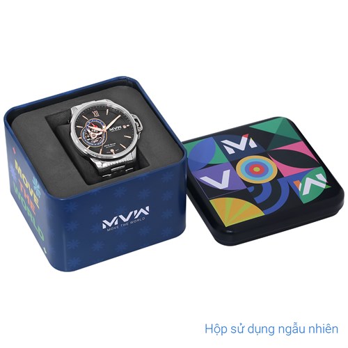 Đồng hồ MVW Star 41 mm Nam MSA003-02N Màu Bạc