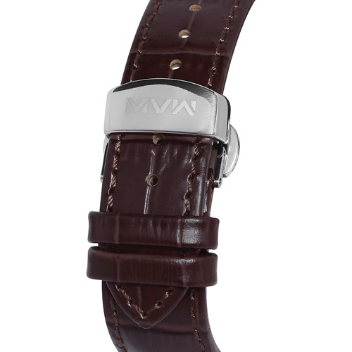 Đồng hồ MVW Star 41.5 mm Nam MLA004-02N Màu Nâu