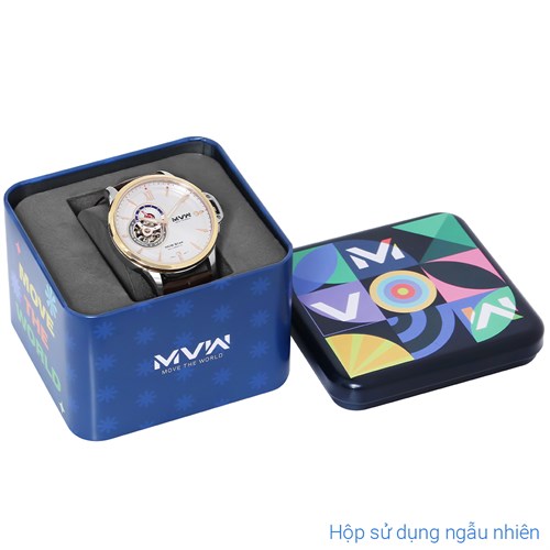 Đồng hồ MVW Star 41.5 mm Nam MLA004-02N Màu Nâu