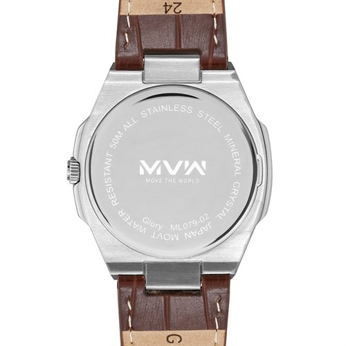 Đồng hồ MVW Glory 43 mm Nam ML079-02 Màu Nâu