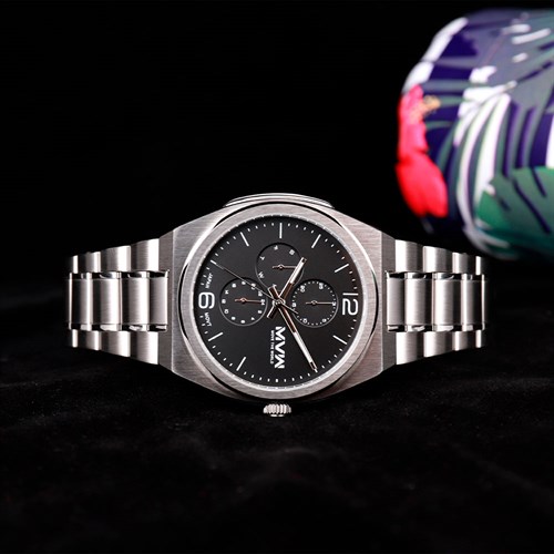 Đồng hồ MVW Glory 43 mm Nam MS087-02 Màu Bạc