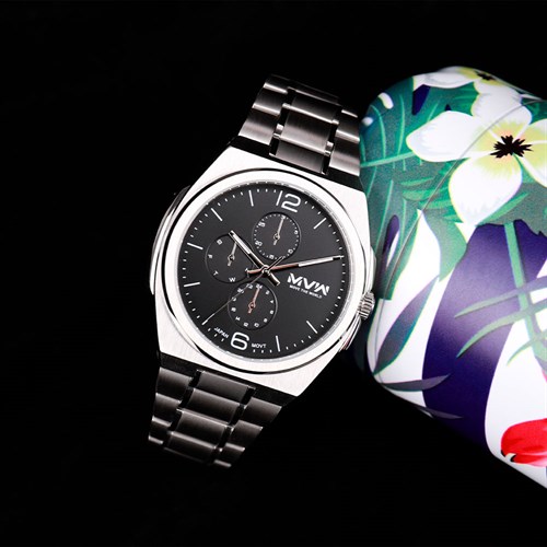 Đồng hồ MVW Glory 43 mm Nam MS087-02 Màu Bạc