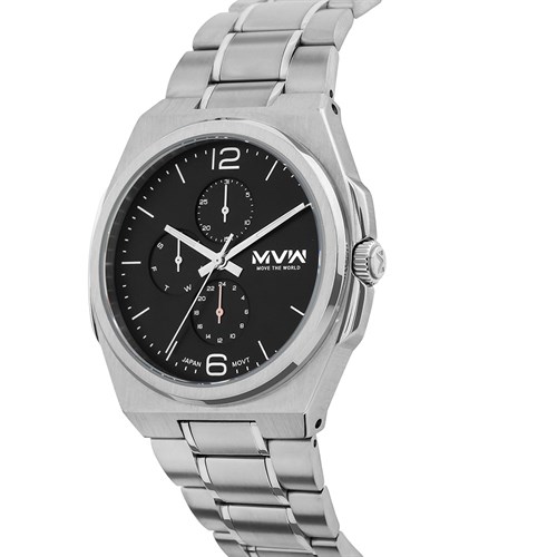 Đồng hồ MVW Glory 43 mm Nam MS087-02 Màu Bạc