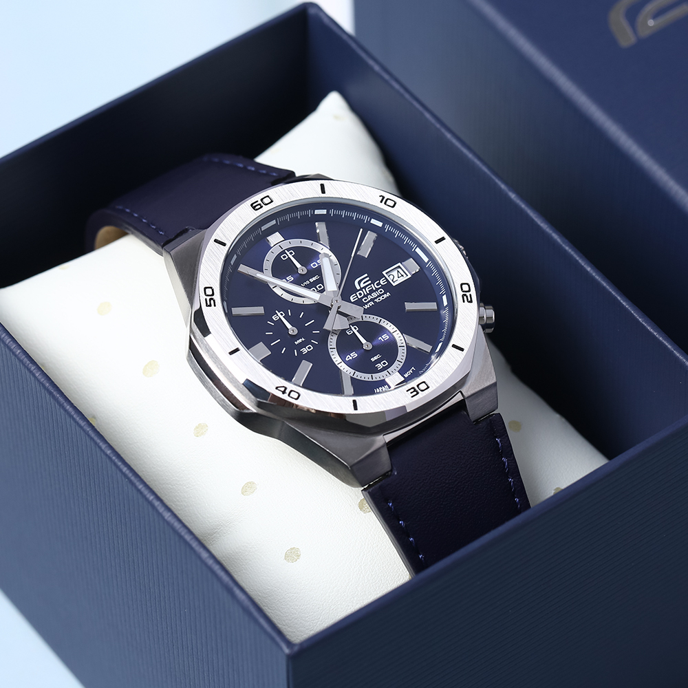 Đồng hồ EDIFICE CASIO 44.3 mm Nam EFV-640L-2AVUDF