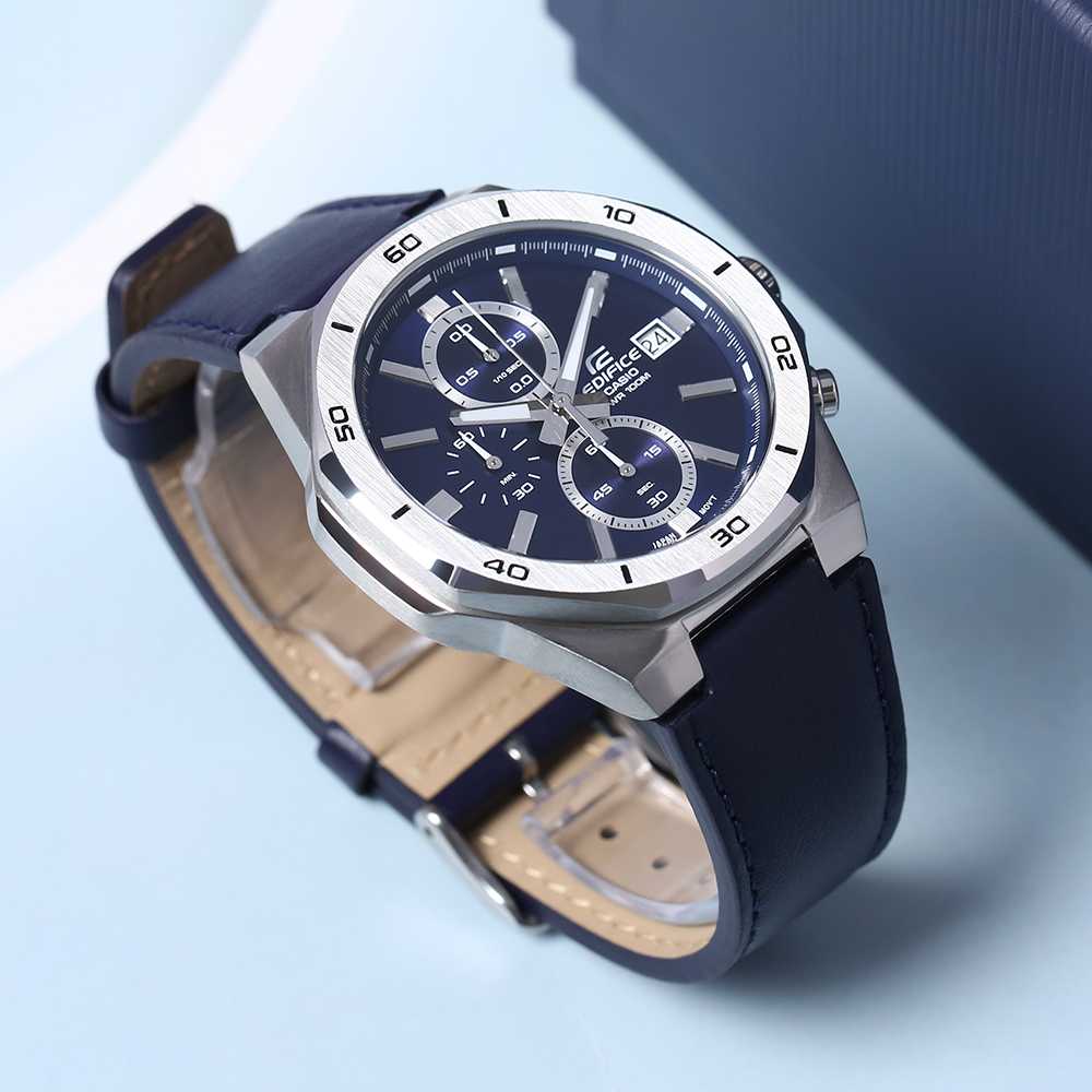 Đồng hồ EDIFICE CASIO 44.3 mm Nam EFV-640L-2AVUDF