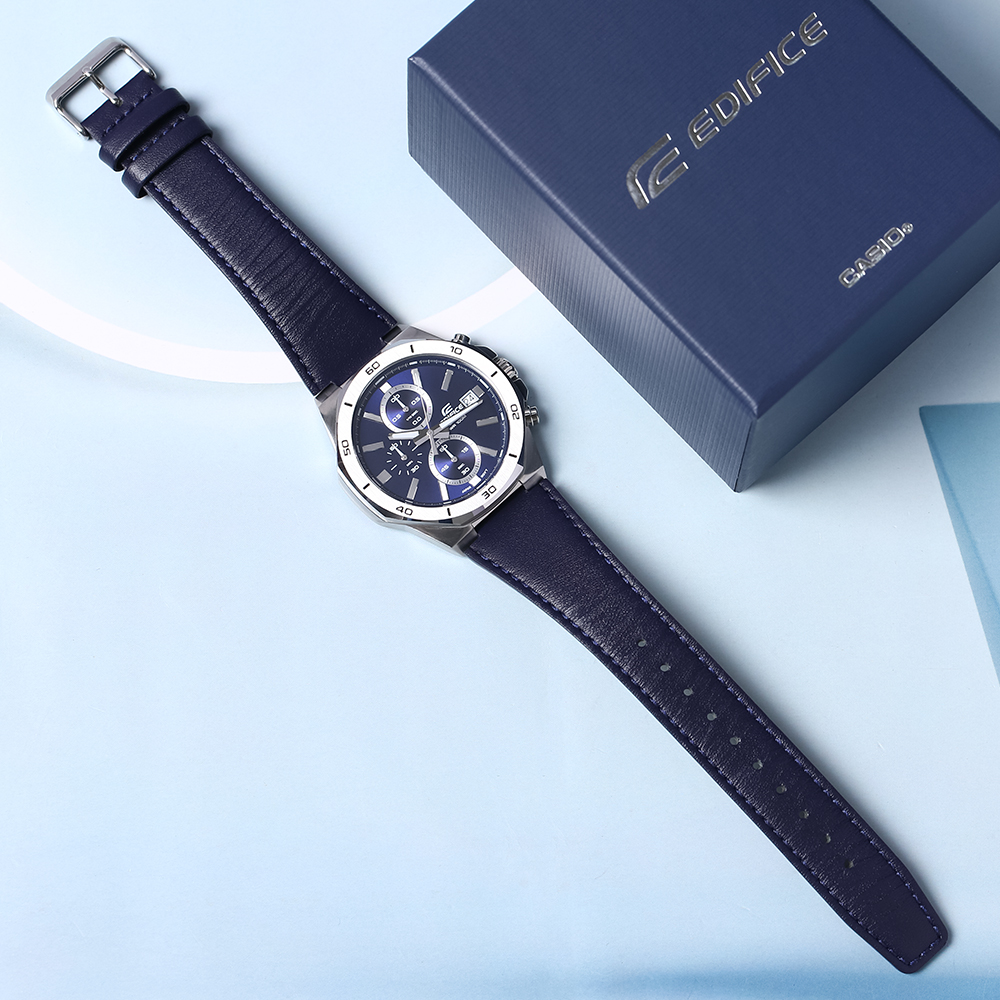 Đồng hồ EDIFICE CASIO 44.3 mm Nam EFV-640L-2AVUDF