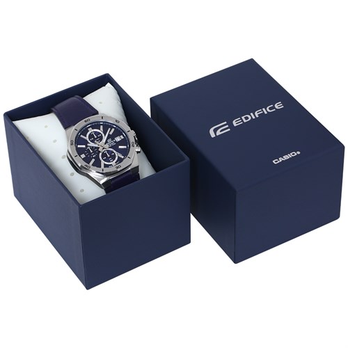 Đồng hồ EDIFICE CASIO 44.3 mm Nam EFV-640L-2AVUDF Màu Xanh Đậm