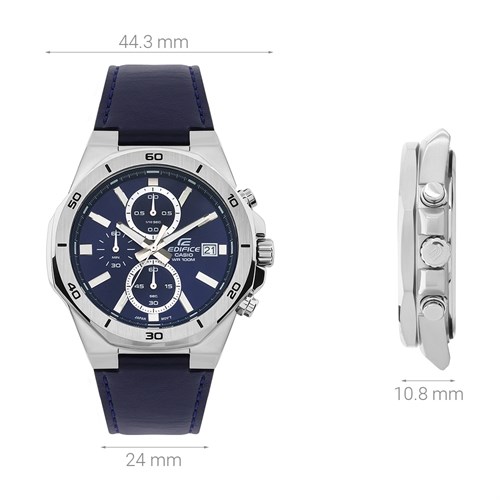 Đồng hồ EDIFICE CASIO 44.3 mm Nam EFV-640L-2AVUDF Màu Xanh Đậm