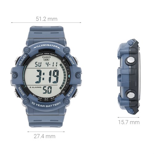 Đồng hồ CASIO 51.2 mm Nam AE-1500WH-2AVDF Màu Xanh Dương