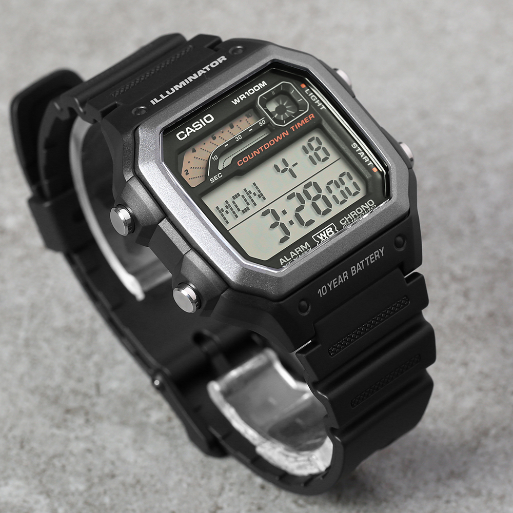 Đồng hồ Casio 42.1 mm Nam WS-1600H-1AVDF