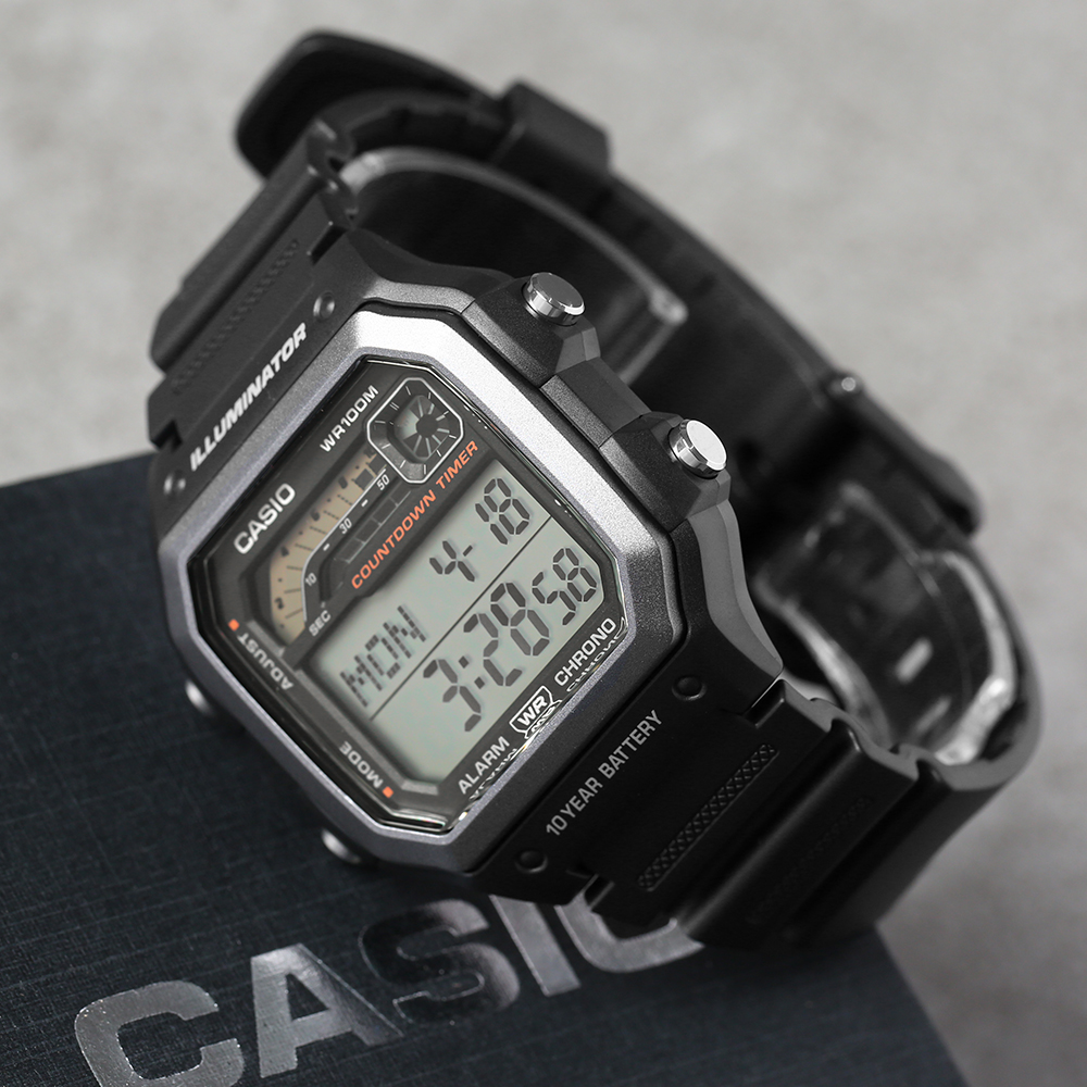 Đồng hồ Casio 42.1 mm Nam WS-1600H-1AVDF