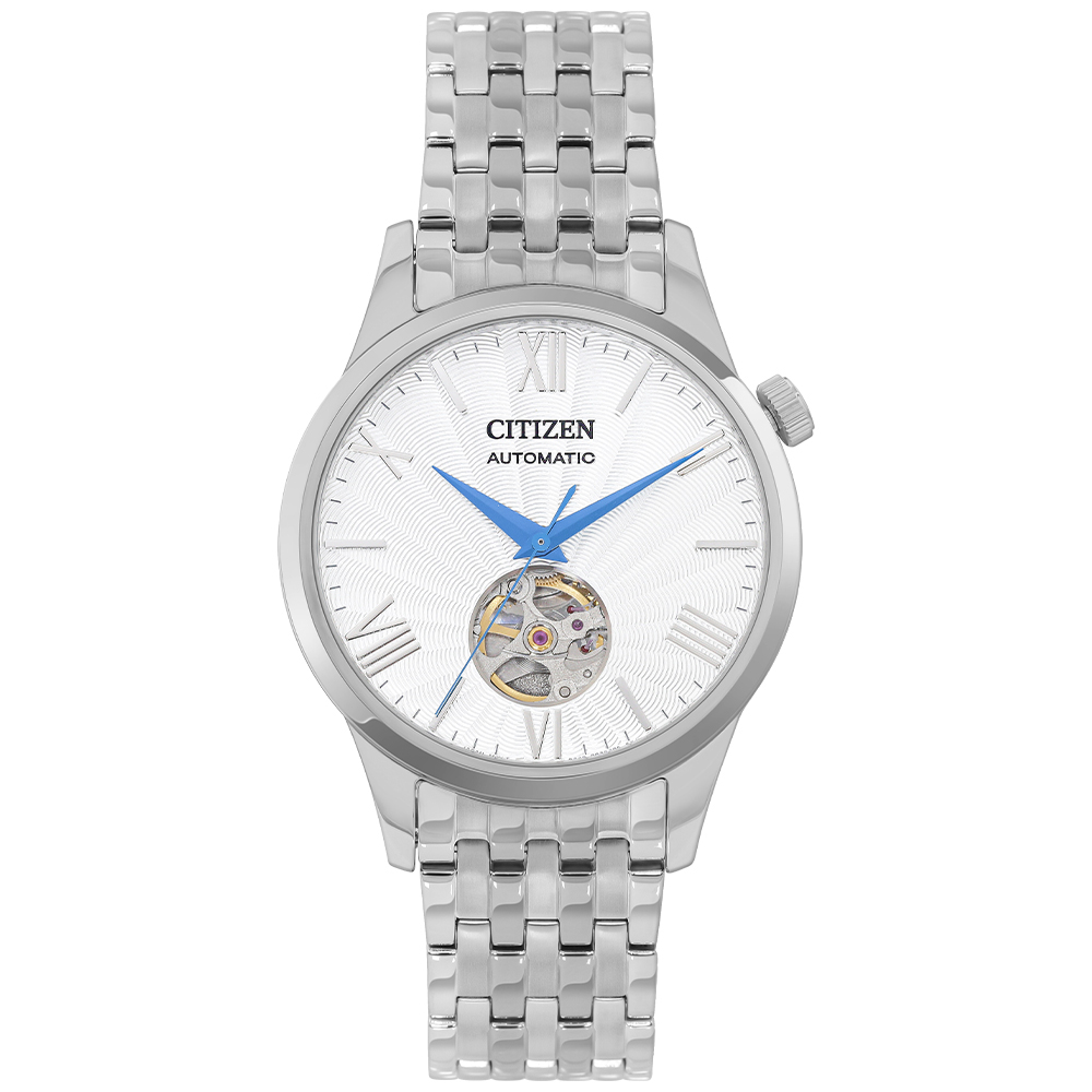 Đồng hồ Citizen Sunshine and Luna 40 mm Nam NH9130-84A Màu Bạc