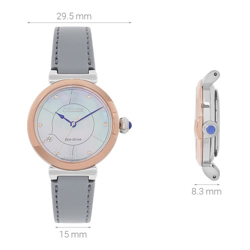 Đồng hồ Citizen Happiness Blossoms 29.5 mm Nữ EM1074-15D Màu Xám