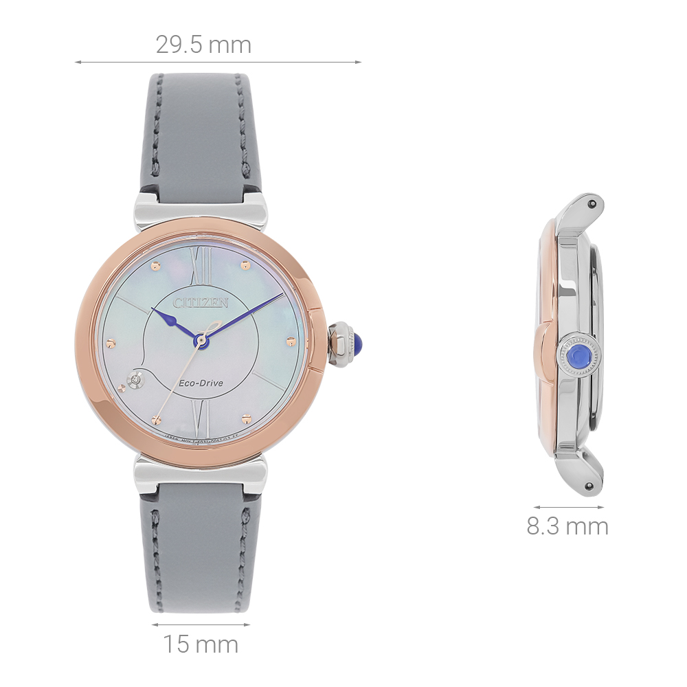 Đồng hồ Citizen Happiness Blossoms 29.5 mm Nữ EM1074-15D Màu Xám