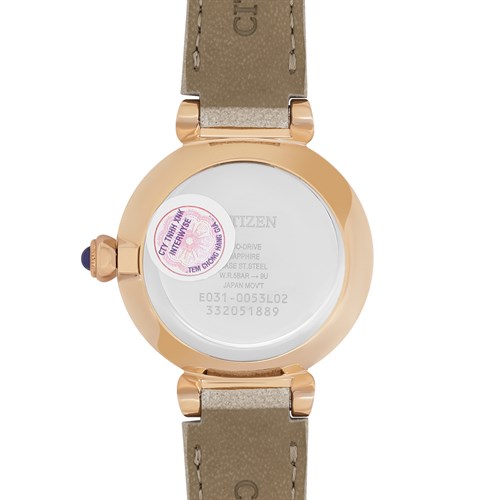 Đồng hồ Citizen Happiness Blossoms 29.5 mm Nữ EM1073-18D Màu Màu be