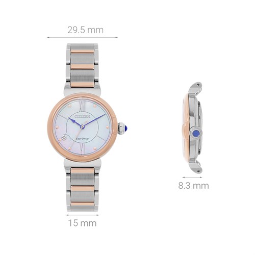 Đồng hồ Citizen Happiness Blossoms 29.5 mm Nữ EM1074-82D Màu Bạc