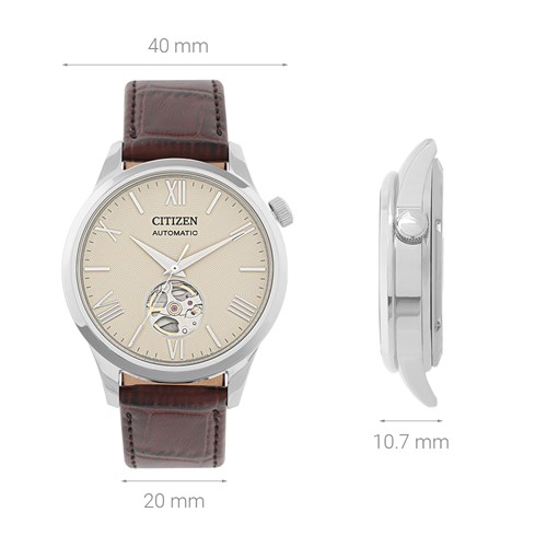 Đồng hồ Citizen Sunshine and Luna 40 mm Nam NH9130-17A Màu Nâu