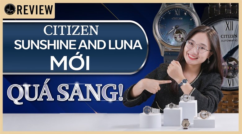 Đồng hồ Citizen Sunshine and Luna 28.5 mm Nữ PR1041-18N