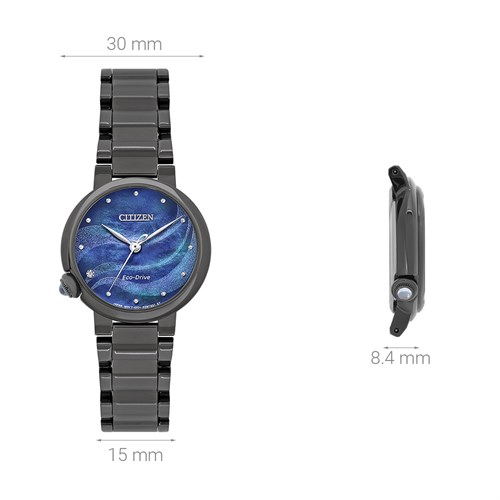Đồng hồ Citizen Mother Earth 30 mm Nữ EM0915-86N Màu Đen
