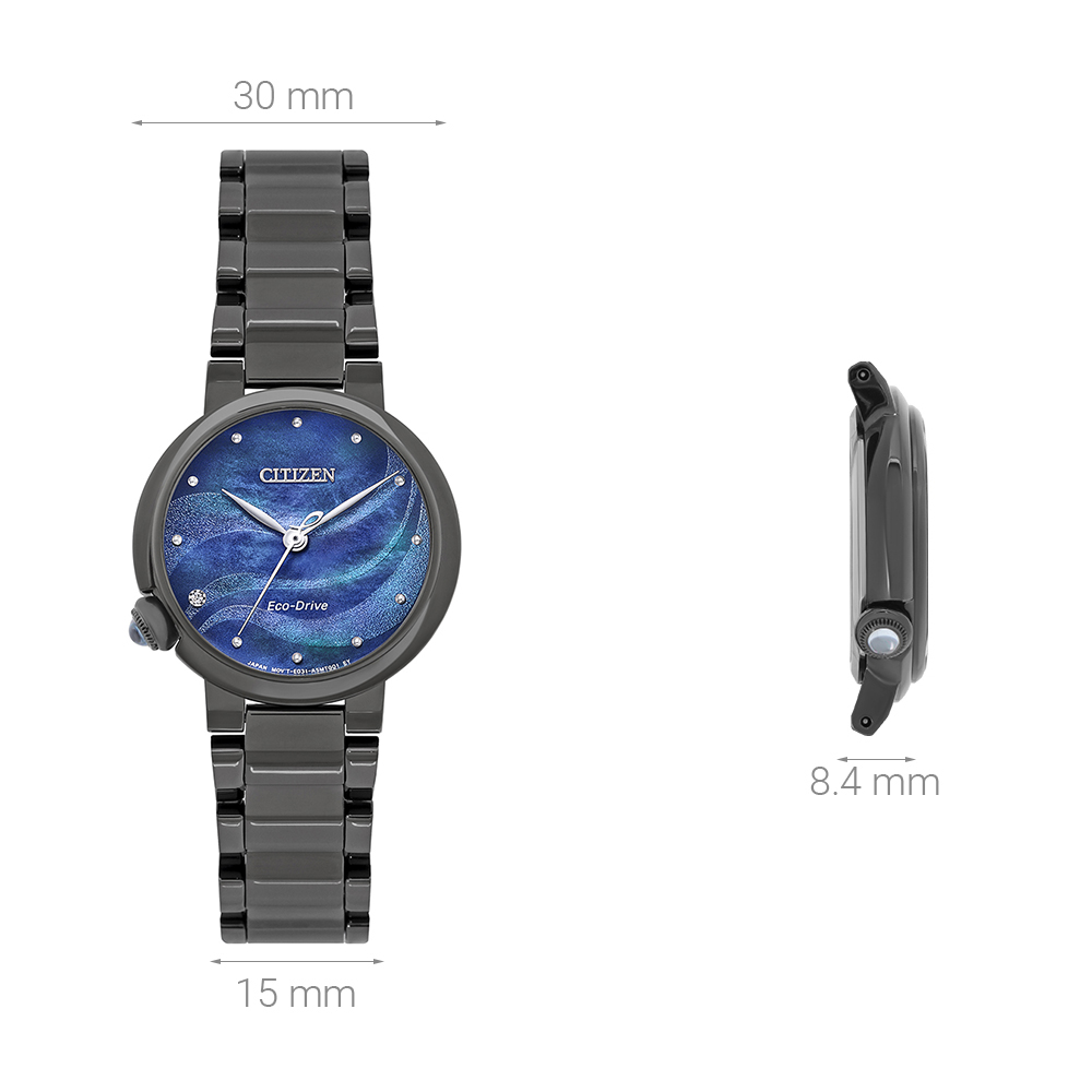 Đồng hồ Citizen Mother Earth 30 mm Nữ EM0915-86N Màu Đen