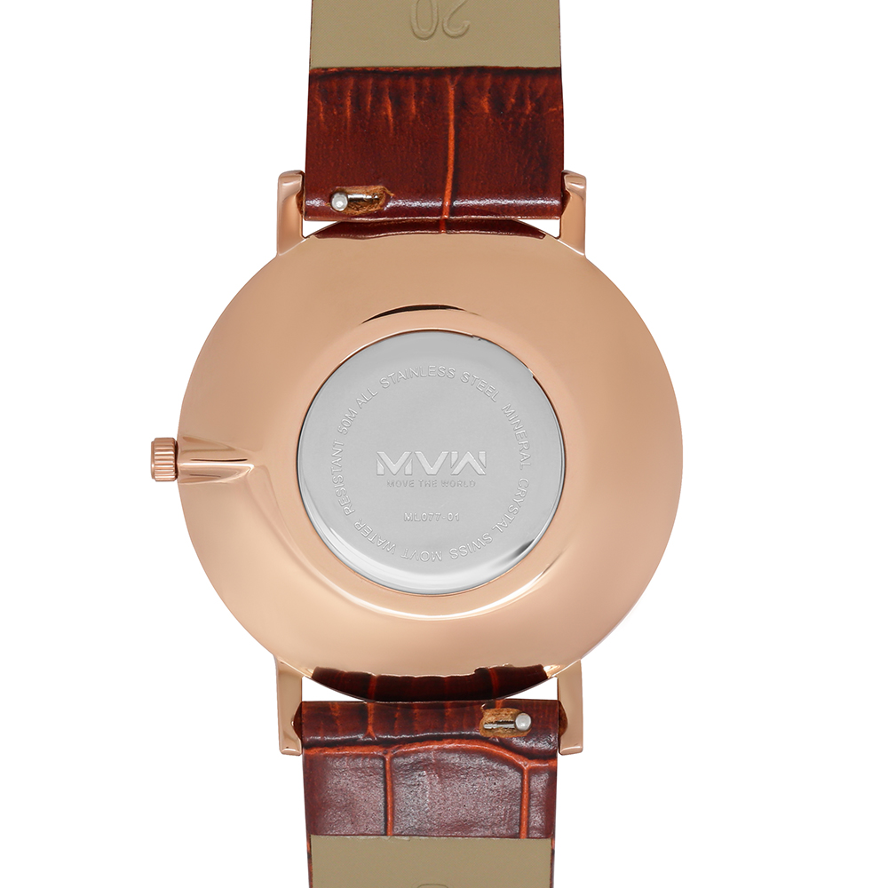 Đồng hồ MVW UT 40 mm Nam ML077-01 Màu Nâu