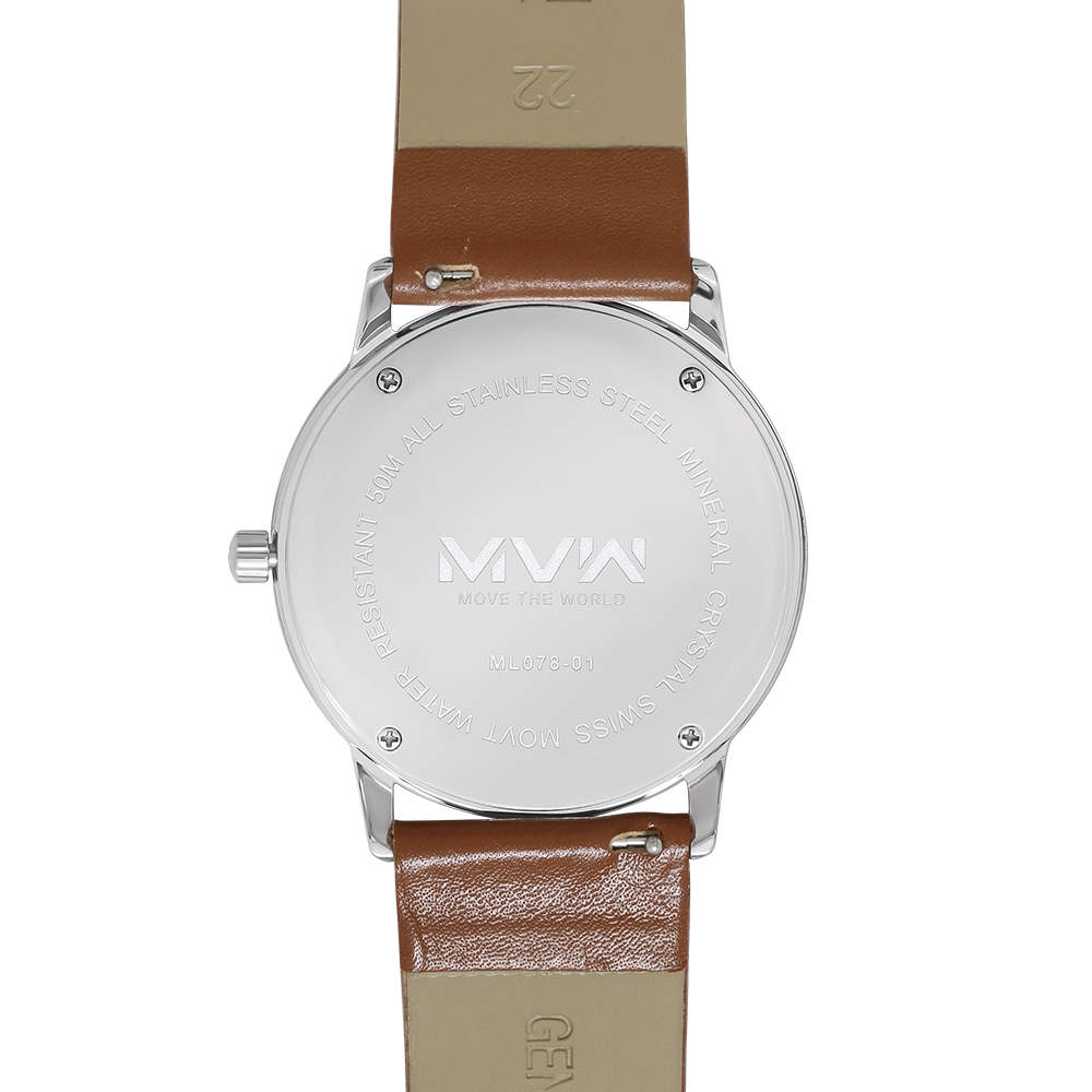 Đồng hồ MVW UT 40 mm Nam ML078-01 Màu Nâu