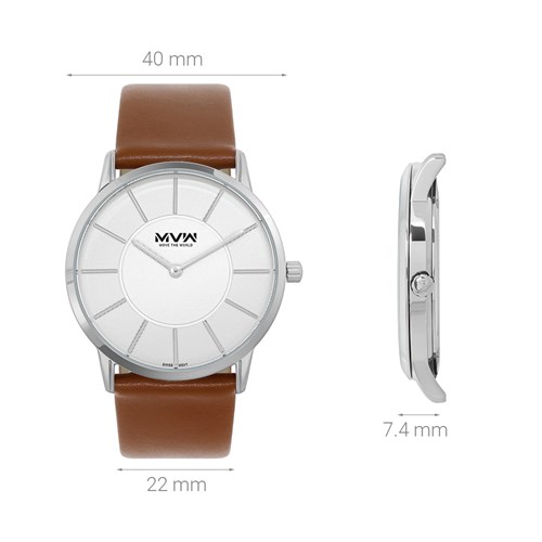 Đồng hồ MVW UT 40 mm Nam ML078-01 Màu Nâu