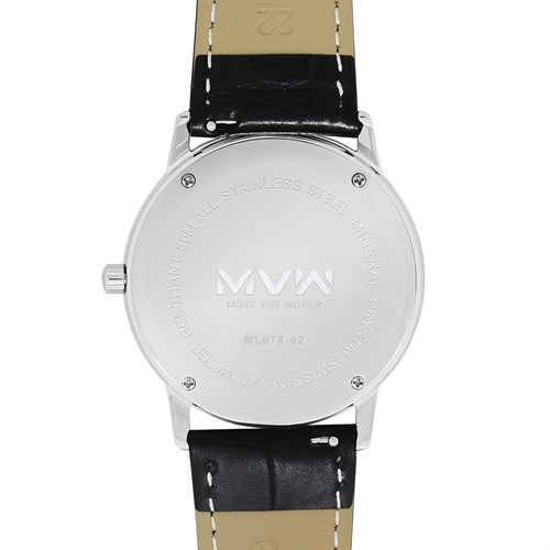 Đồng hồ MVW UT 40 mm Nam ML078-02 Màu Đen