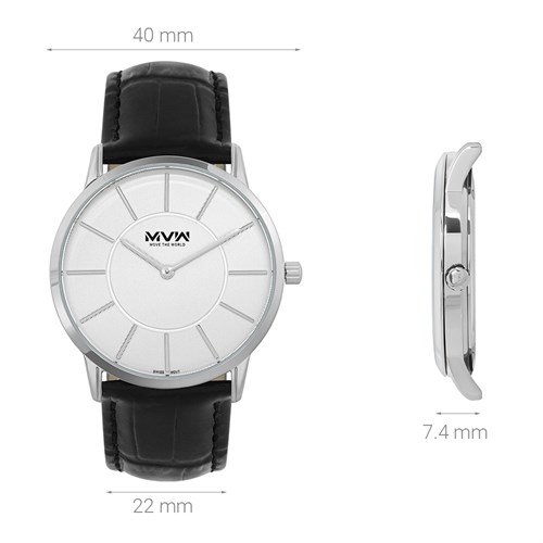 Đồng hồ MVW UT 40 mm Nam ML078-02 Màu Đen