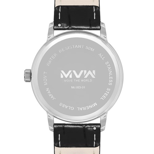Đồng hồ MVW 43 mm Nam ML083-01 Màu Đen