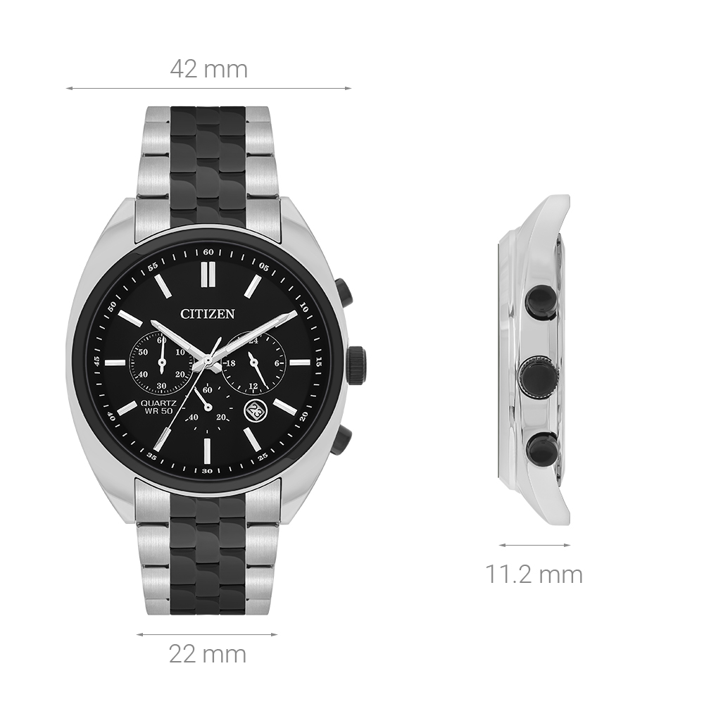Đồng hồ Citizen 42 mm Nam AN8218-54E Màu Bạc