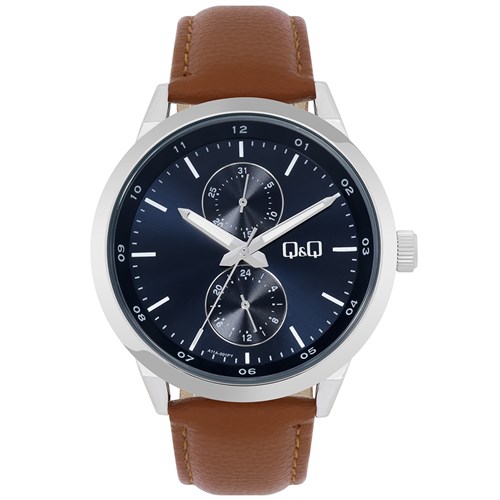 Đồng hồ Q&Q 42 mm Nam A11A-001PY Màu Nâu