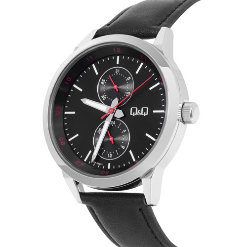 Đồng hồ Q&Q 42 mm Nam A11A-002PY Màu Đen