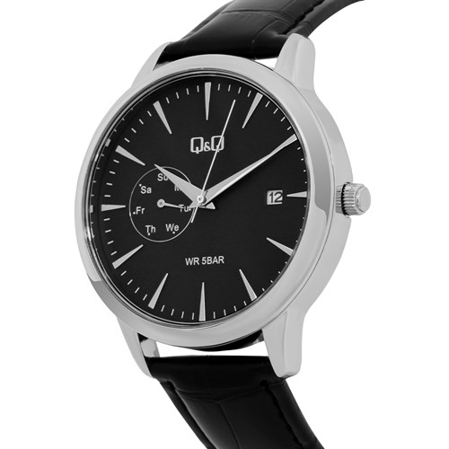 Đồng hồ Q&Q 42 mm Nam A12A-001PY Màu Đen