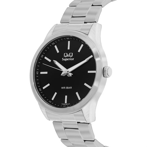 Đồng hồ Q&Q 44 mm Nam C22A-001VY Màu Bạc