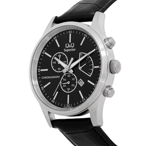 Đồng hồ Q&Q 42.5 mm Nam C24A-009VY Màu Đen