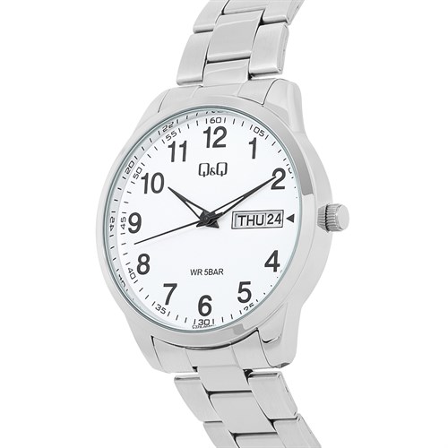 Đồng hồ Q&Q 42 mm Nam C32A-004PY Màu Bạc