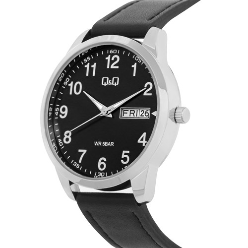 Đồng hồ Q&Q 42 mm Nam C32A-008PY Màu Đen