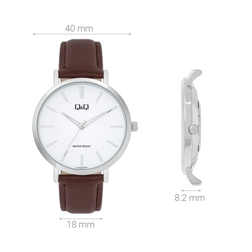 Đồng hồ Q&Q 40 mm Nam C33A-002PY Màu Nâu