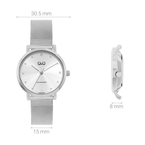Đồng hồ Q&Q 30.5 mm Nữ C35A-005PY Màu Bạc