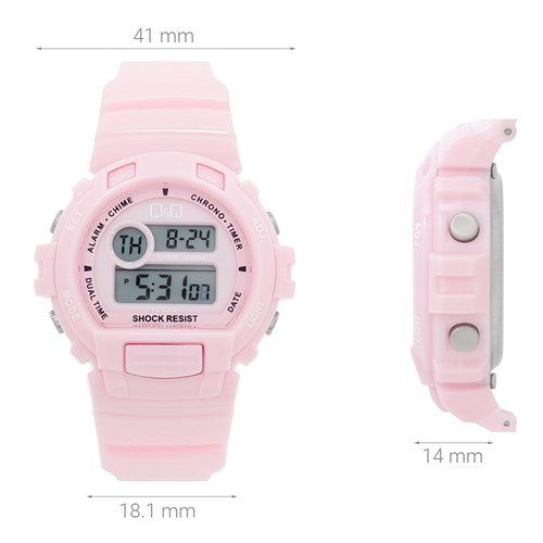 Đồng hồ Q&Q 41 mm Nữ G14A-003VY Màu Hồng