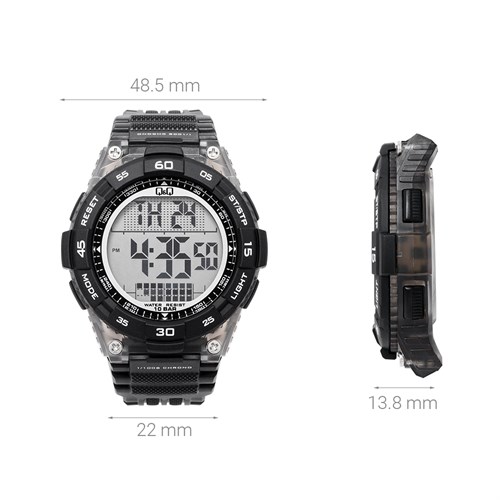 Đồng hồ Q&Q 48.5 mm Nam G21A-002VY Màu Đen