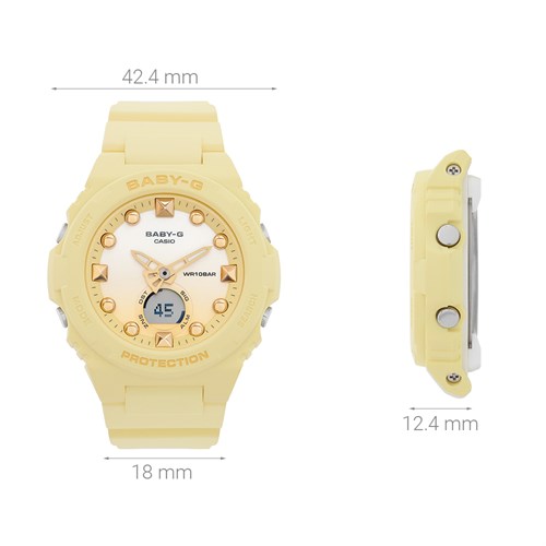 Đồng hồ Baby-G BGA-320 42.4 mm Nữ BGA-320-9ADR Màu Vàng