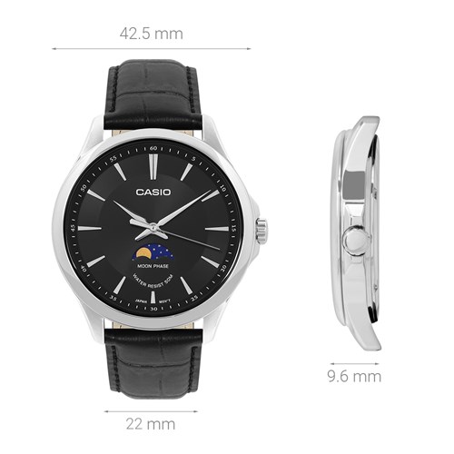 Đồng hồ Casio 42.5 mm Nam MTP-M100L-1AVDF Màu Đen