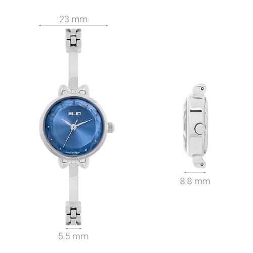 Set quà - Đồng hồ Elio 23 mm Nữ ES146-01 Màu Bạc