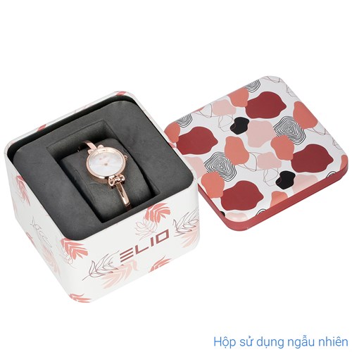 Set quà - Đồng hồ Elio 23 mm Nữ ES146-02 Màu Vàng Hồng