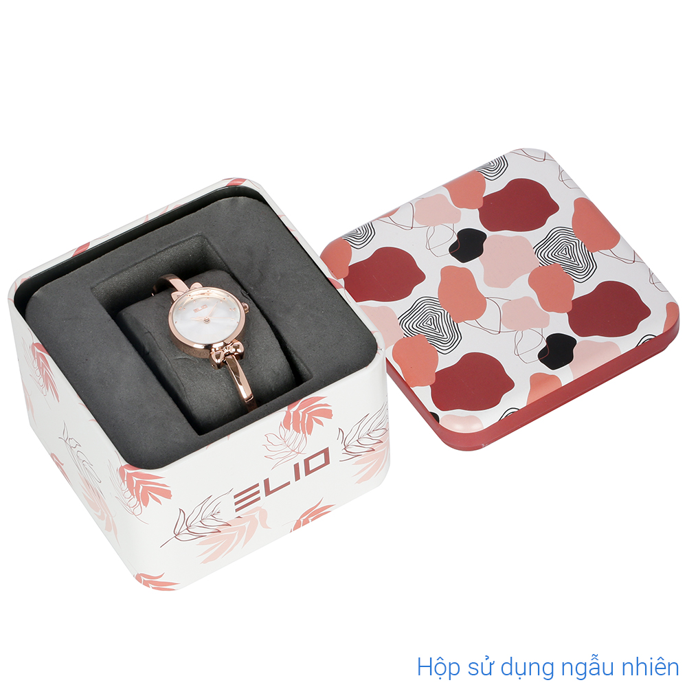 Set quà - Đồng hồ Elio 23 mm Nữ ES146-02 Màu Vàng Hồng